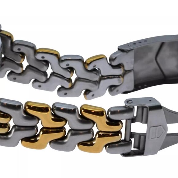 Tag Heuer Men's Link SEL 39mm Two Tone Automatic Chronograph Watch CG2121-R0! - Picture 4 of 10